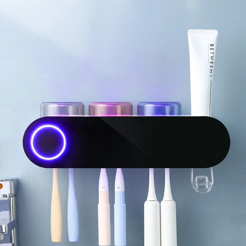 WF Multifunction Portable Uvc Brush Sterilizer Toothbrush Holder Sanitizer Family Toothbrush Sterilizer for Five People
