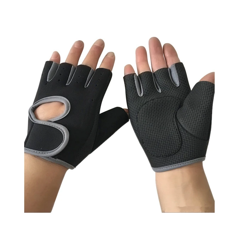 Non-slip half-finger workout gloves breathable sports gloves fitness training gloves for men