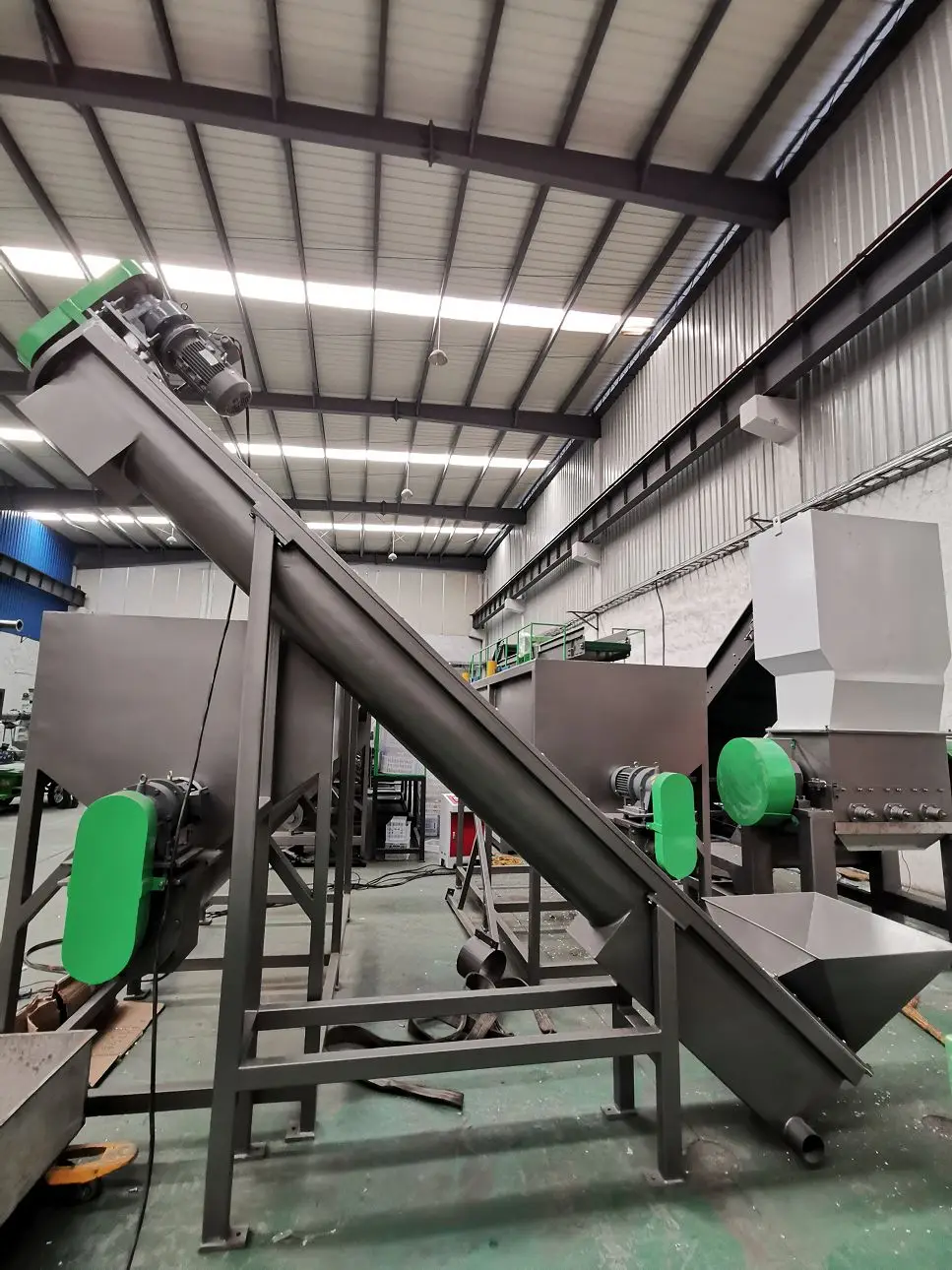 PE PP washing recycling machine rigid PE PP washing recycling machine , floating washing tank for hdpe flakes/