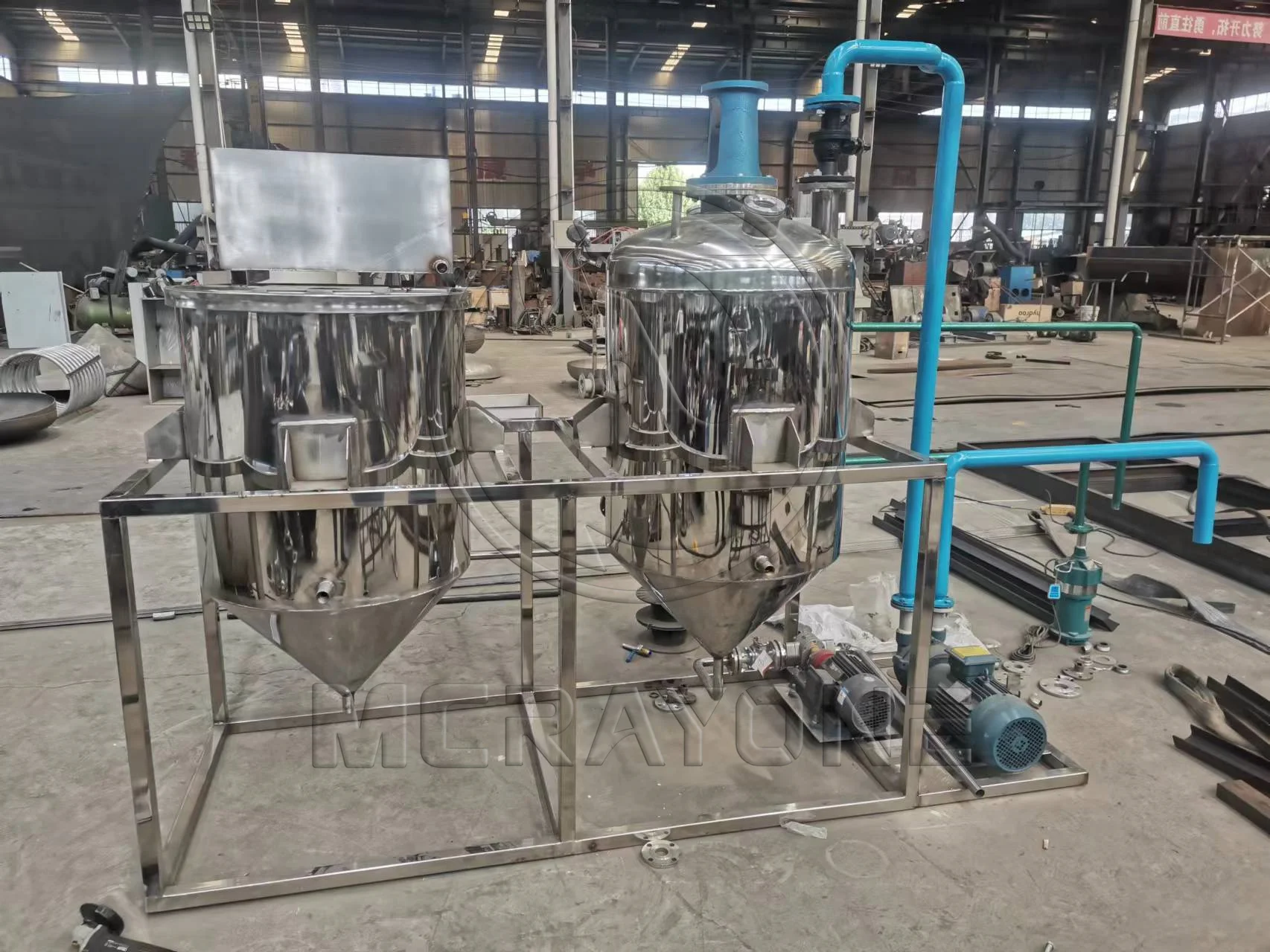 Automatic Mini Crude Oil Refinery Plant Refined Oil Machine for Olive Soybean Sesame Oil