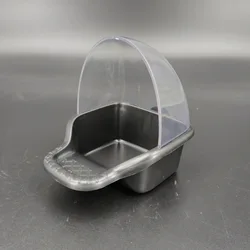 Automatic water dispenser for birds Feeding water feeder parrot food box food can transparent anti scattering feeder