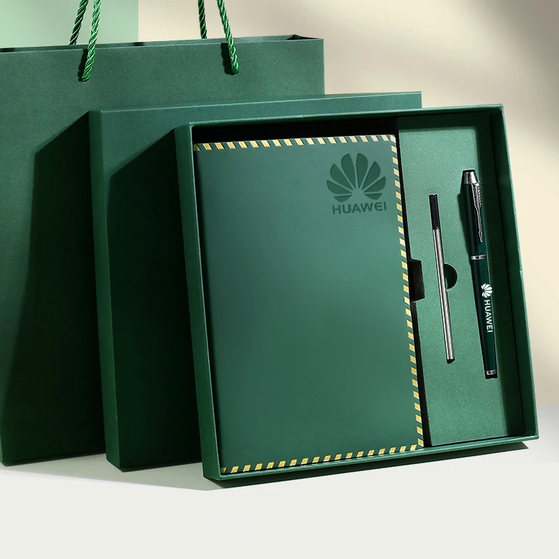 Wholesale Manufacturer Notebook Custom Logo Business A5 Notepad Work Record Company Gift Ideas Item Corporate Box Set Gifts