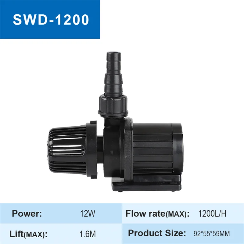 JUYANG 1500L/H 15W 24V DC Aquarium Water Pump Ultra Quiett Return Pump Submersible Fountain Water Pumps for Aquarium