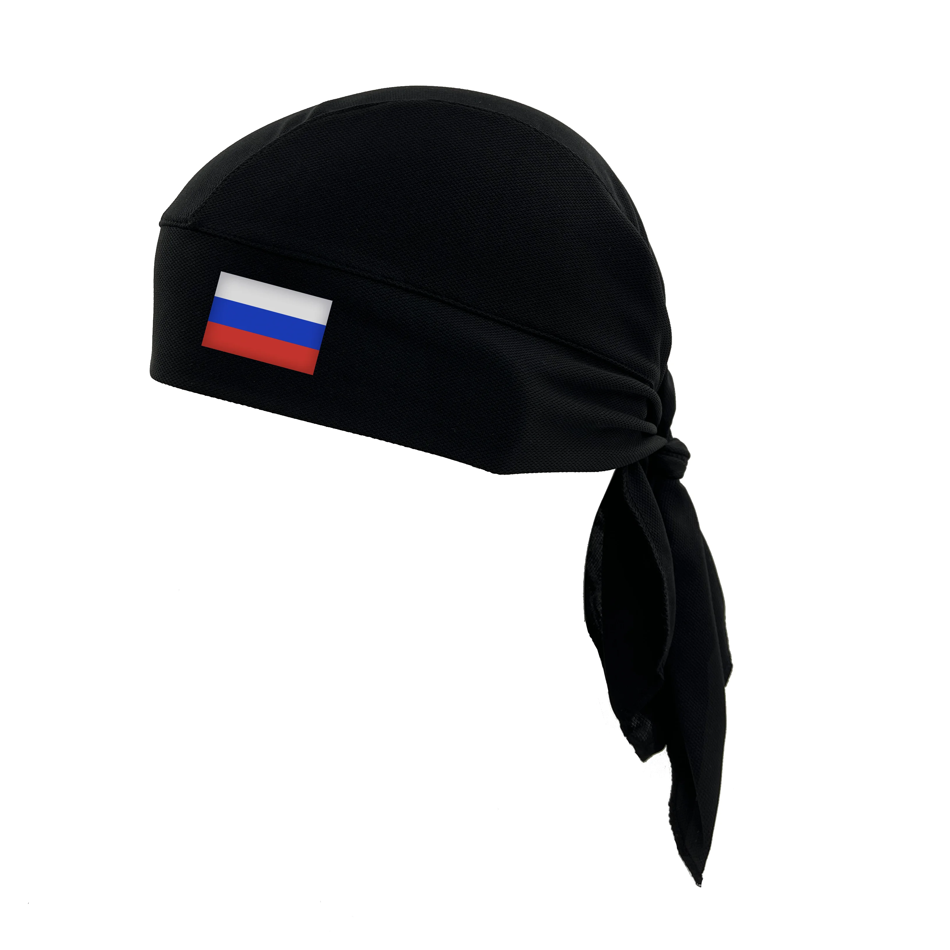 Durag Customize Russia Flag durags for men custom printing cycling helmet liner Mesh material sublimation printing pirate hat