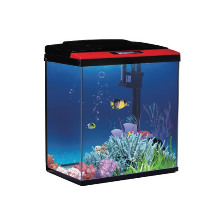 pufeit cheap aquarium tank fish aquarium accessories fish tank with digital display touch switch two colors for select
