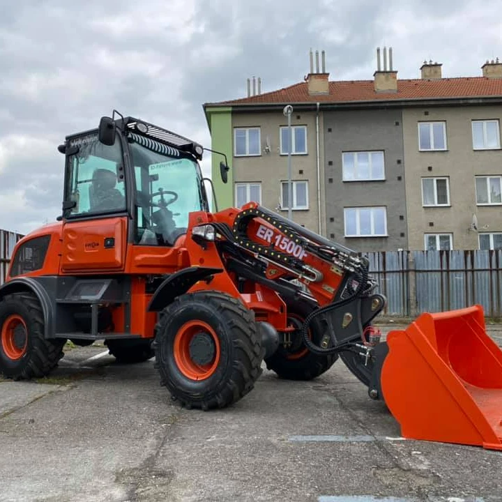 Everun ER1500F 1500 кг CE Telahandler с двигателем Euro5/EPA4 компактный шарнирный гидравлический телескопический мини-колесный погрузчик
