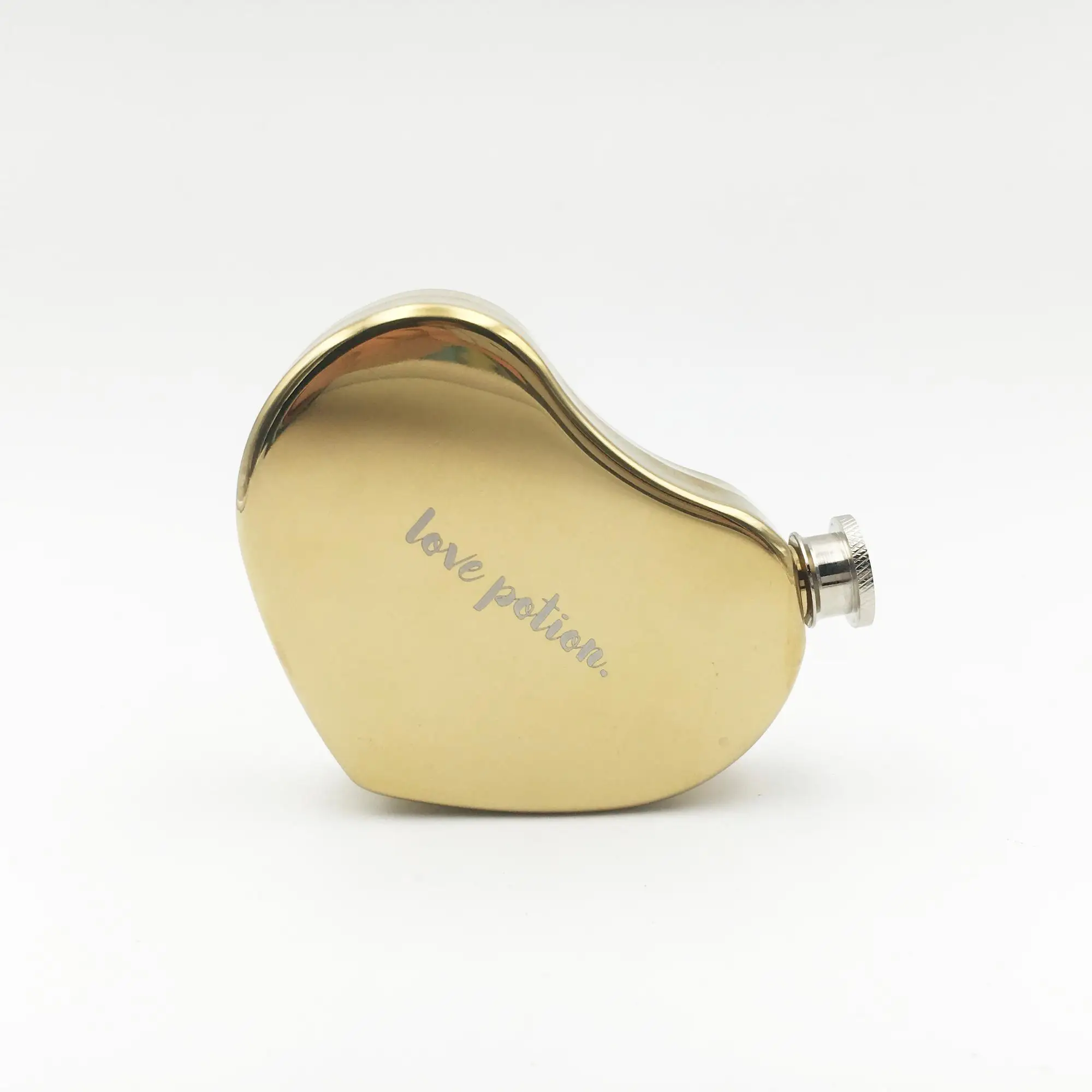 Women gift personalized stainless steel hip flasks liquor heart shaped savoy whiskey Pocket hip flask