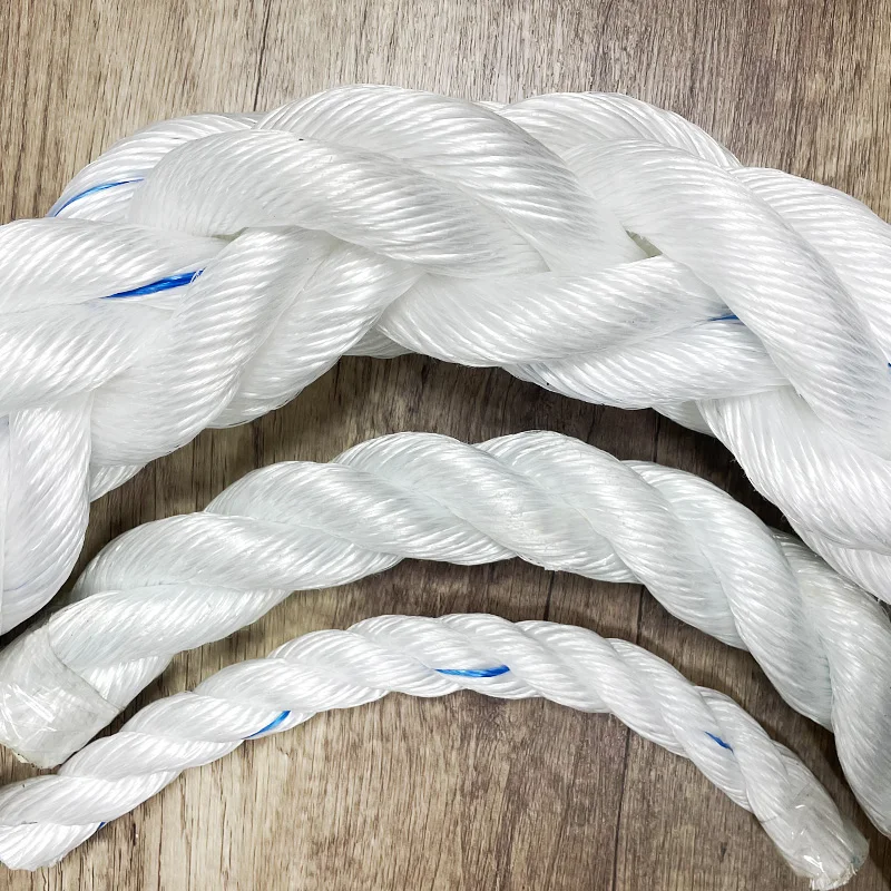 Mooring Line Polypropylene Fiber Yachting Braided Hawser Tail with cover eyes loops on both end