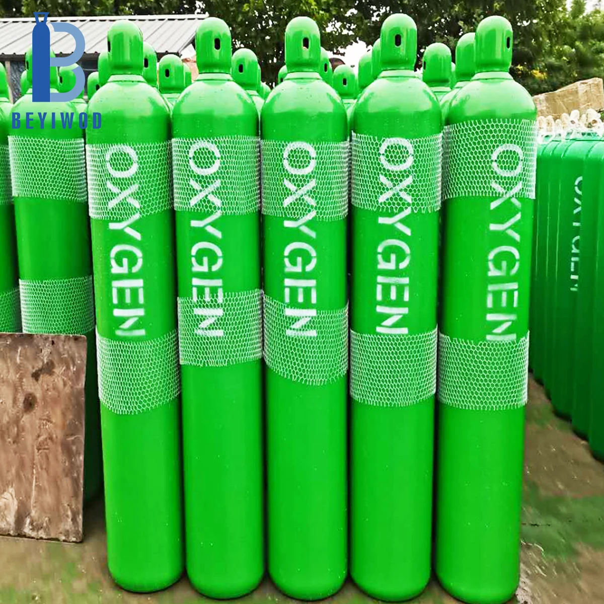 150bar D type oxygen gas cylinder 6m3 40L steel medical oxygen cylinder