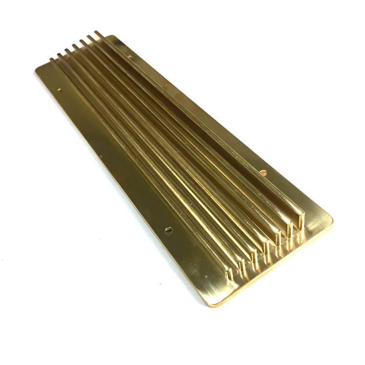 Mirror polishing mechanical keyboard brass H62 counterweight decoration block CNC milling machining