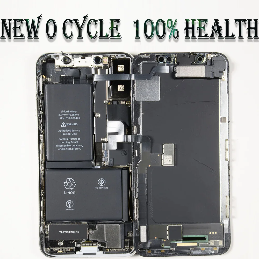 New 100% health phone battery oem for iPhone battery replacement for iPhone 15 14 13 12 11 x xs xr pro max 8 7 6s plus