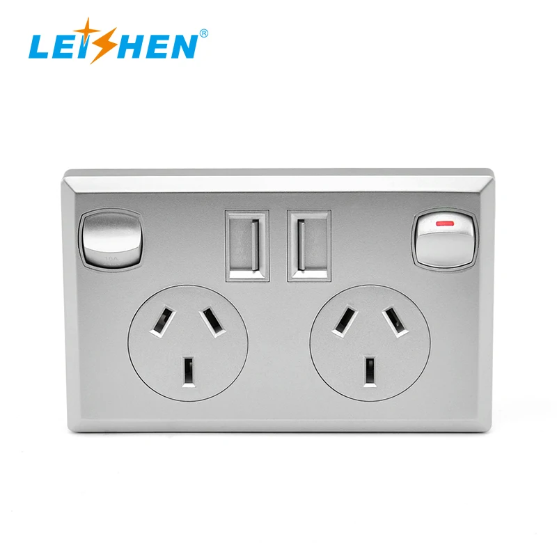  Утвержденны SAA 10A дома GPO жилые электрические розетки 2.1A Dual USB 2 Gang Австралия Power Point