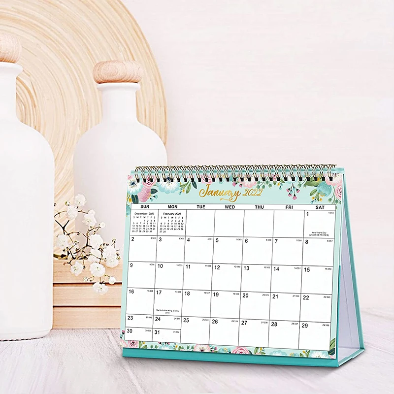 Unique design wholesale wire binding table desk flip calendars
