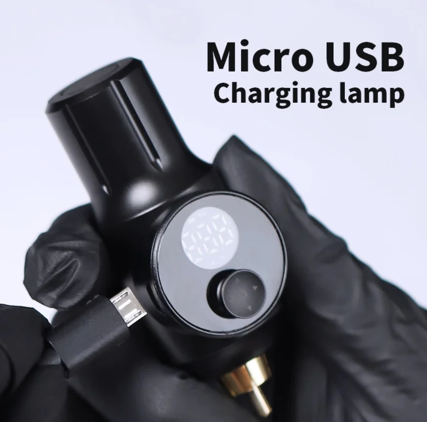 Fast Charge 1500mAh Tattoo Battery RCA Interface Wireless Tattoo Power Supply for Rotary Tattoo Machine