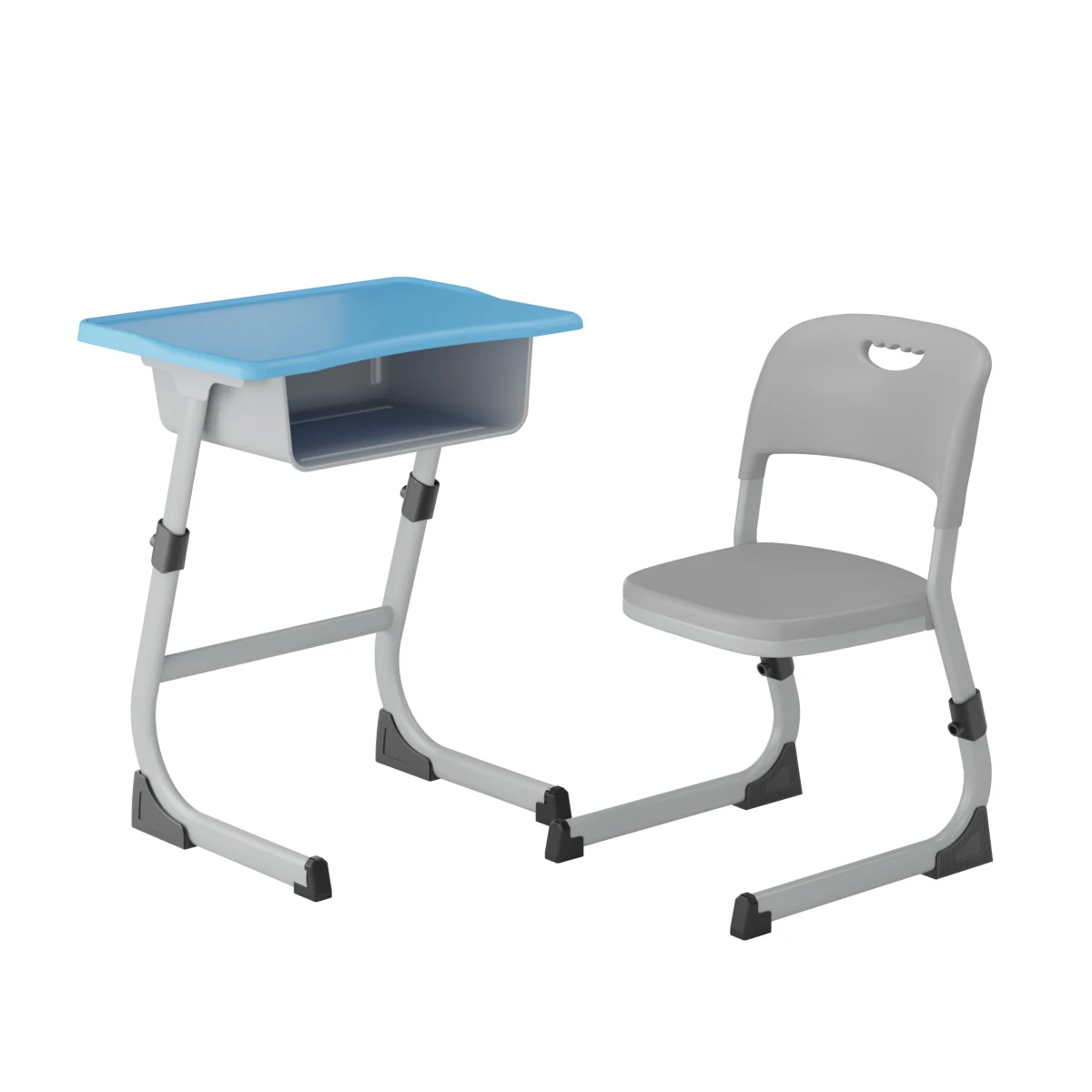 New Product Commercial School Furniture Customized Plastic Student Study Chair and Desk for School