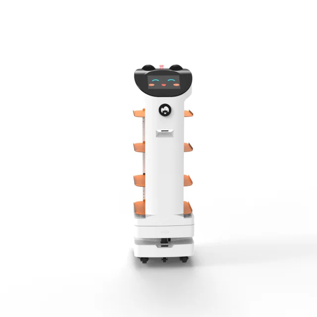 Humanoid Intelligent Catering iTR Automatic Delivery Robot with Advertising Screen For Promotion Used In Restaurant
