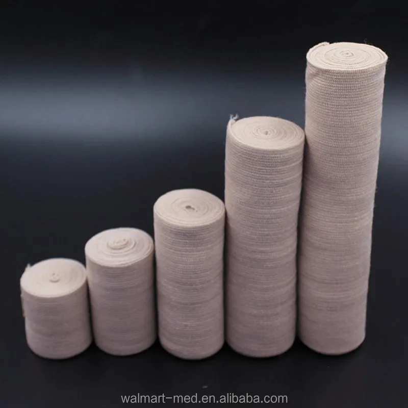 Disposable Medical Skin Color High Elastic Bandage With Aluminium Clip