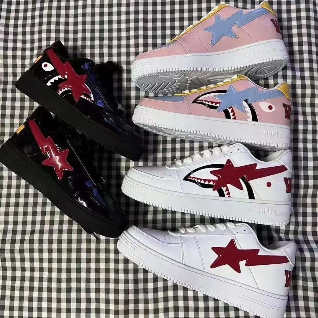 Wholesale 2023 Custom High Quality Basketball Bape Shoes Fashion Sneakers Mens Fashion Basketball Shoes