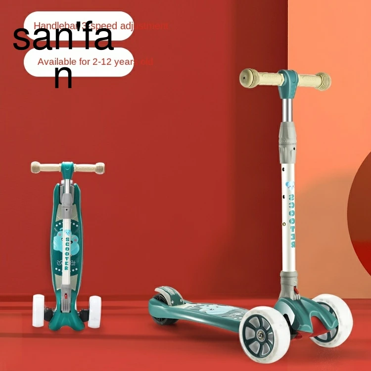 
Scooter children 2-6-8-12 years old baby boy girl wide four-wheel three-in-one pedal sliding yo children balancing car 