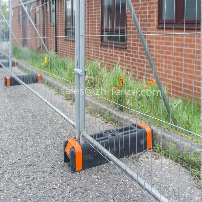 Recycled Rubber Temporary Fence Feet/rubber temporary fence feet