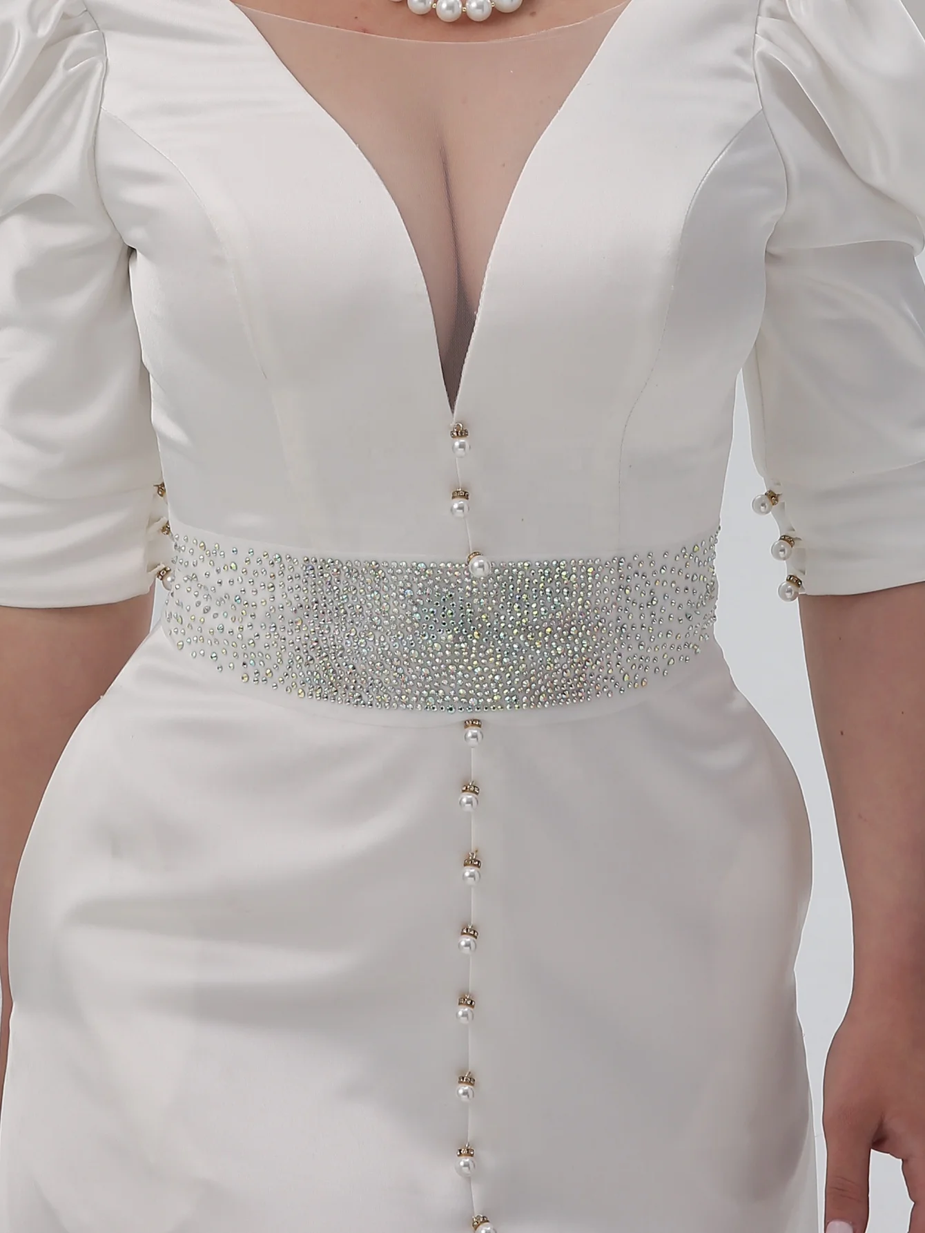 Rhinestone Custom Women Belt Wedding Dress Bridal Shower Belt Classic Handmade Diamond Fashion Silver Bride Magic OEM Pcs