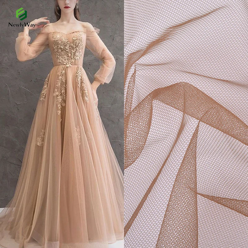 Wholesale Glitter 100% Polyester Soft Tulle Mesh Fabric for Dresses/Skirts/Gowns