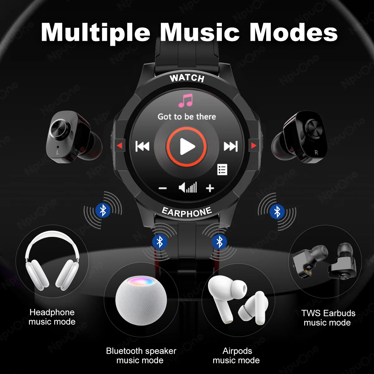 2022 Hot sell  2in1 OEM TWS wireless earbuds Watch phone call SD card  Music health reminder Smart watch