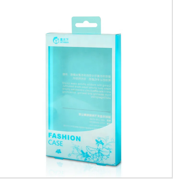 High Quality PVC Printed Plastic Folding Box Embossing and UV Coating Handled Blister Box for Consumer Electronic Products