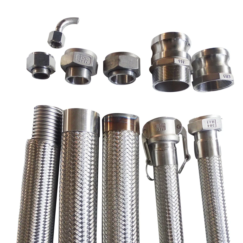 High Pressure Metal Braided Hose Ss304 Stainless Steel Flexible Pipe/hoses/tubes