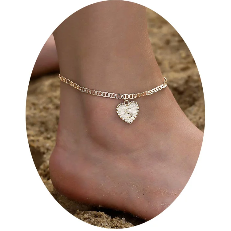 Summer Foot Beach 18k Gold Plated Ankle Bracelet Jewelry 925 Sterling Silver Anklets