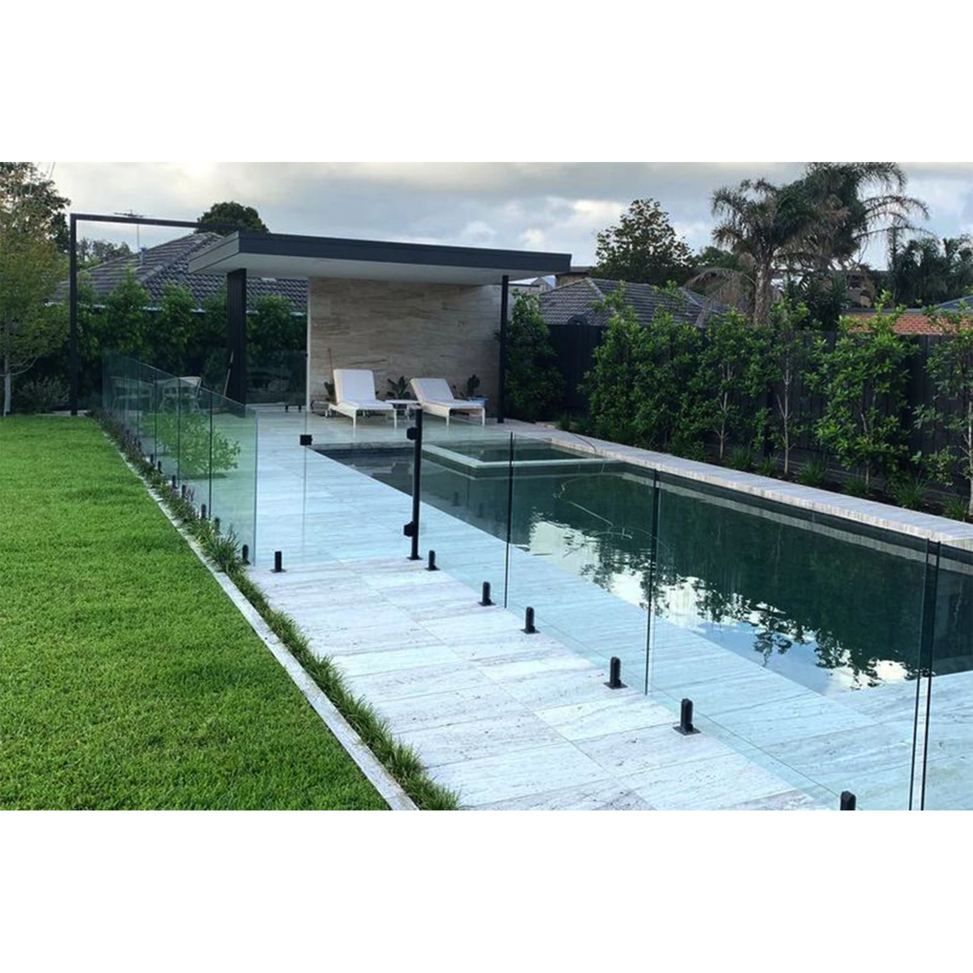 Glass Railing Hardware Stainless Steel 304 Glass Spigot Fitting For Swimming Pool Glass Balustrade Clamp