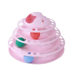 Pet Supplies Accessories Removable Interactive Game 4 Layer Cat Turntable Cat Toys For Indoor Cats
