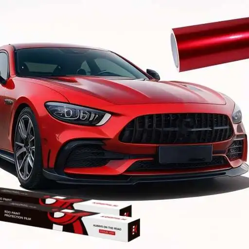 New Products Color TPU PPF Film Air Bubble Free Car Vinyl Wrap Liquid Metal Red Car Wrap
