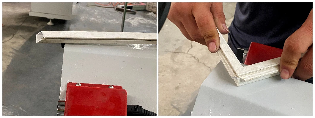 High Efficiency CNC UPVC Glaze Bead Cutting Saw with CE Certificate for PVC/UPVC Window Making Machine