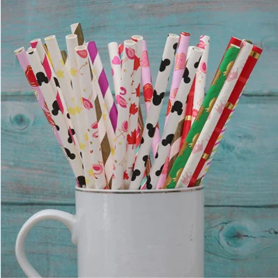 Paper Straws Kiwi Cut Fruit Stylish Straight Green Black Quantity Custom White Accessories Floral Striped Wood Polka Pattern Eco
