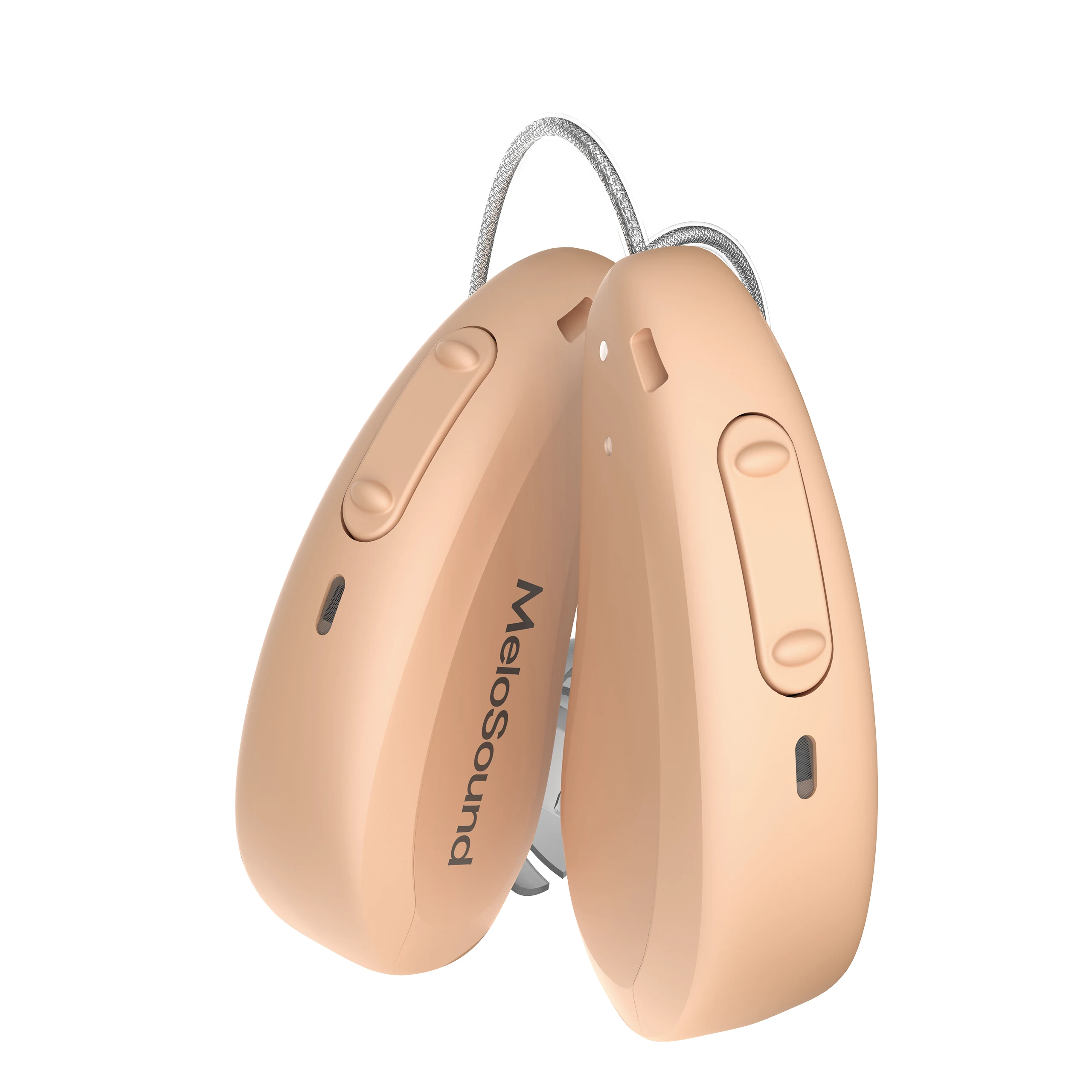 Newest Digital Rechargeable Bte Thin Tube Portable Charging Case Hearing Aids For Seniors Elderly Otc Best-selling Hearing Aid