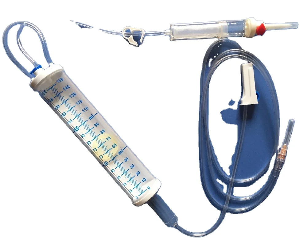 Инфузионный набор для крови с burette 150 мл для одноразового использования
