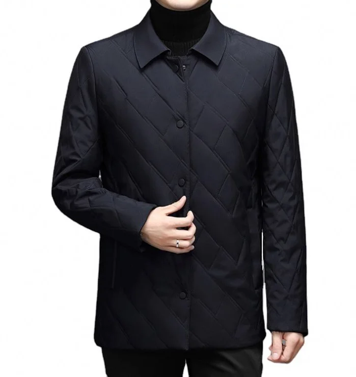 Outdoor Clothes For Men Woven Fabric Casual Winter Windproof Down Coat High Quality Male Waterproof Jacket