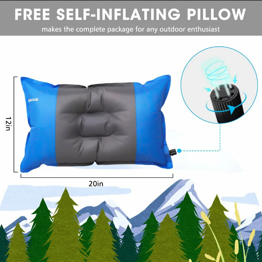 Portable waterproof Outdoor Sleeping Mat Air Mattress Inflatable Camping Sleeping Pad For Adults