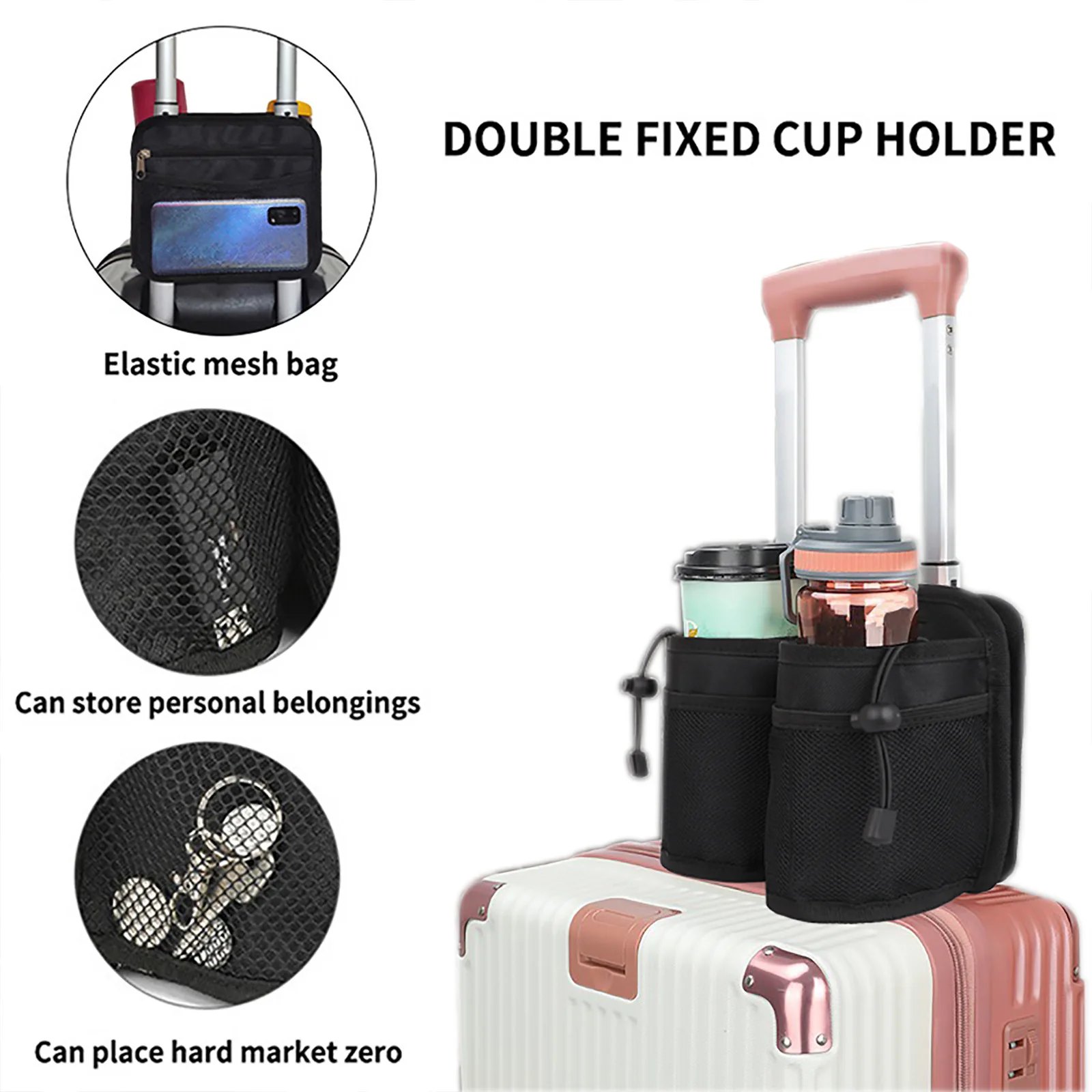 Wholesale Trolley Cup Carrier Drink Holder Bag HolderTravel AccessoriesFlight Crew Essentials
