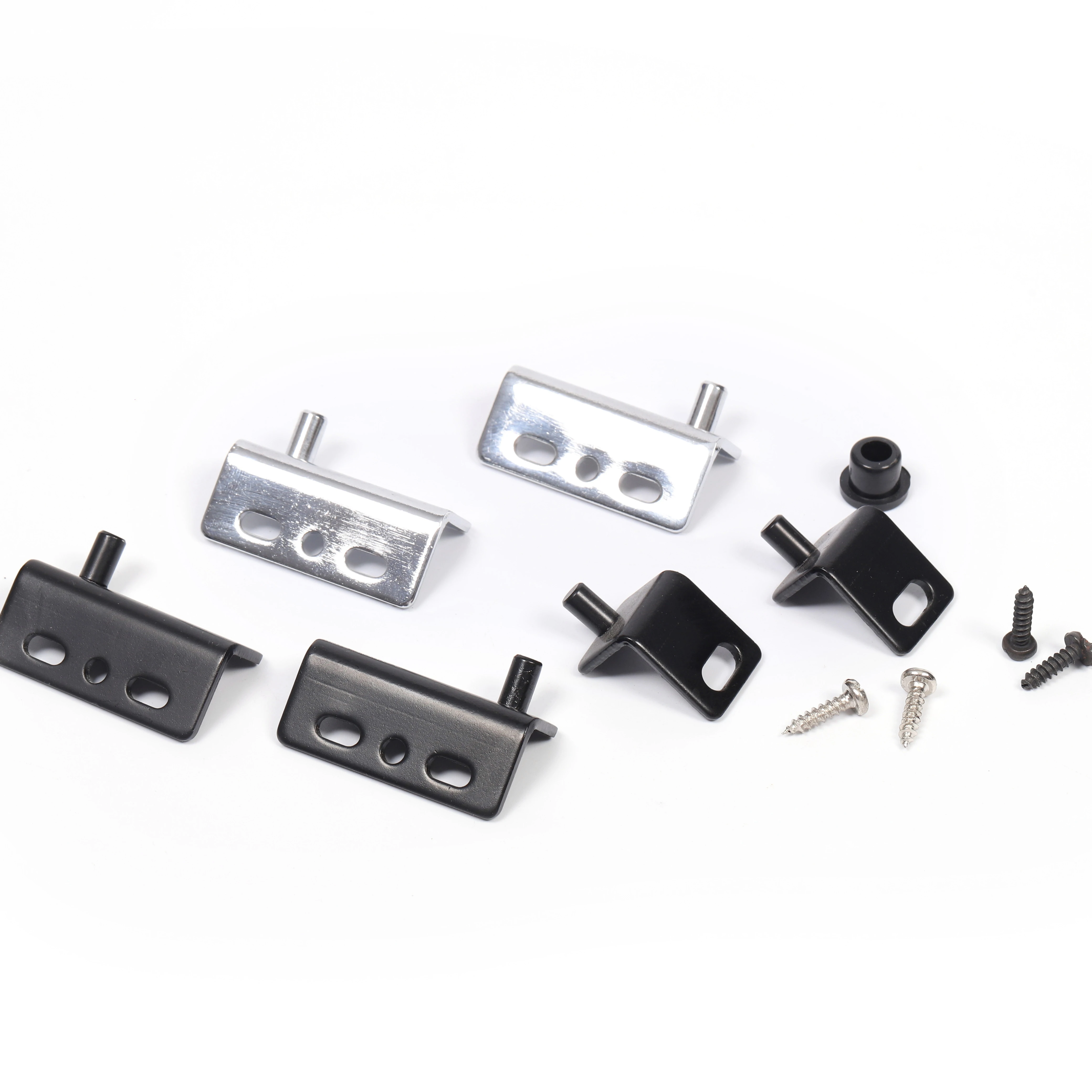 Pivot Hinges with Rubber Bushing for Wood Door Furniture Cabinet Drawer