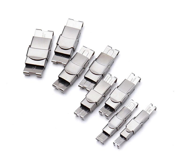 Stainless steel Metal clasp braided leather rope bracelet connection buckle clasps for jewelry making