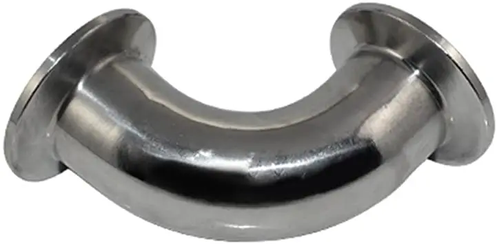 DIN SMS Standard Stainless Steel Good Polished Elbow Pipe Fitting 50 Fitting 90 Degree Tri Clamp Sanitary Elbow