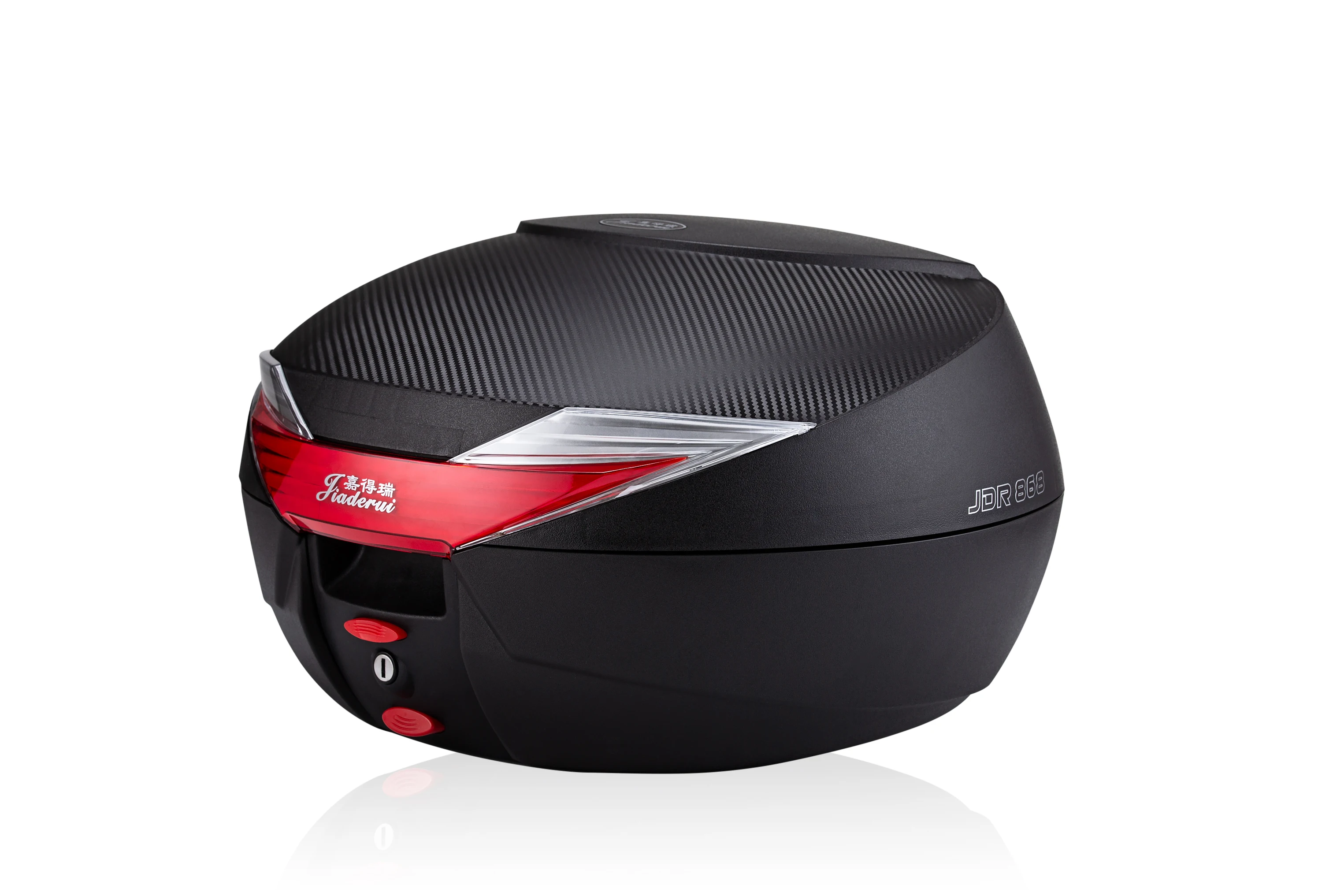 
42Liters motorcycle carrier box/colorful scooter top box/motorcycle top case 