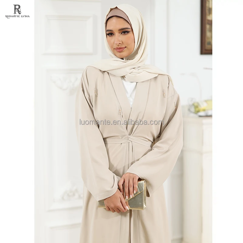 Abaya Manufacturer Custom Islamic Muslim turkish style abaya elegant Abaya with Beads