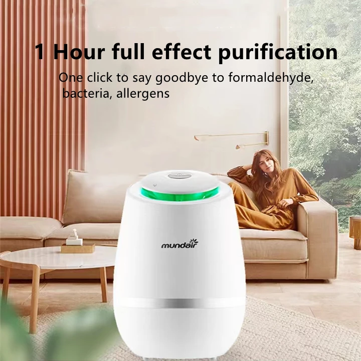 Customized  Personal Mini Portable Car Office Fresh Air Purifier With Hepa Filter