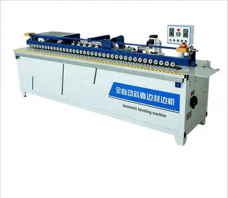 Good price china edge banding machine straight and bevel edge bander wood automatic beveling edge banding machine for cabinets