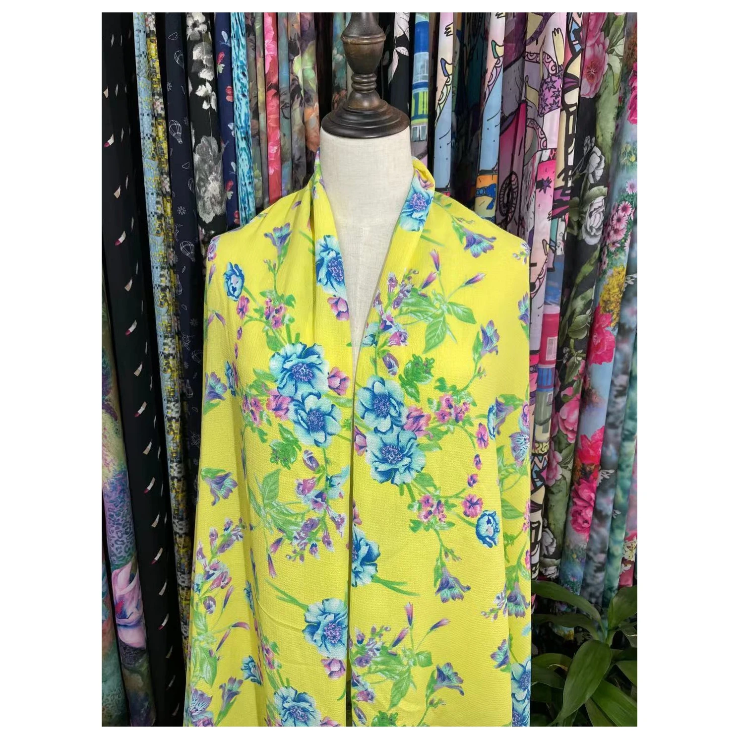 Прямая продажа с фабрики, высокое качество, однотонный двусторонний тянущийся тканый принт из полиэстера в виде воздушного шара