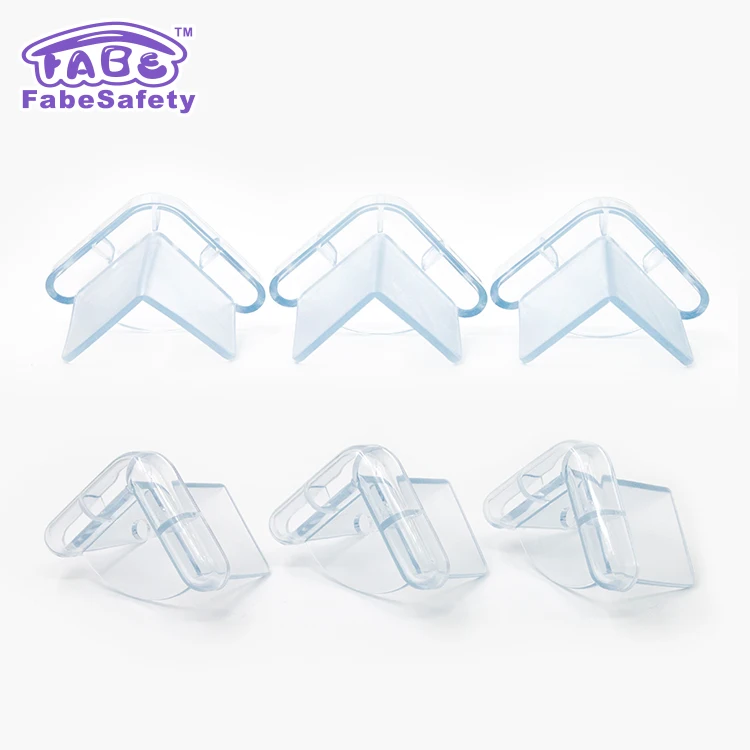 High Quality PVC Transparent Child Table Corner Protectors Protective Safely Right Angled Furniture Guard for Spacesaving Design
