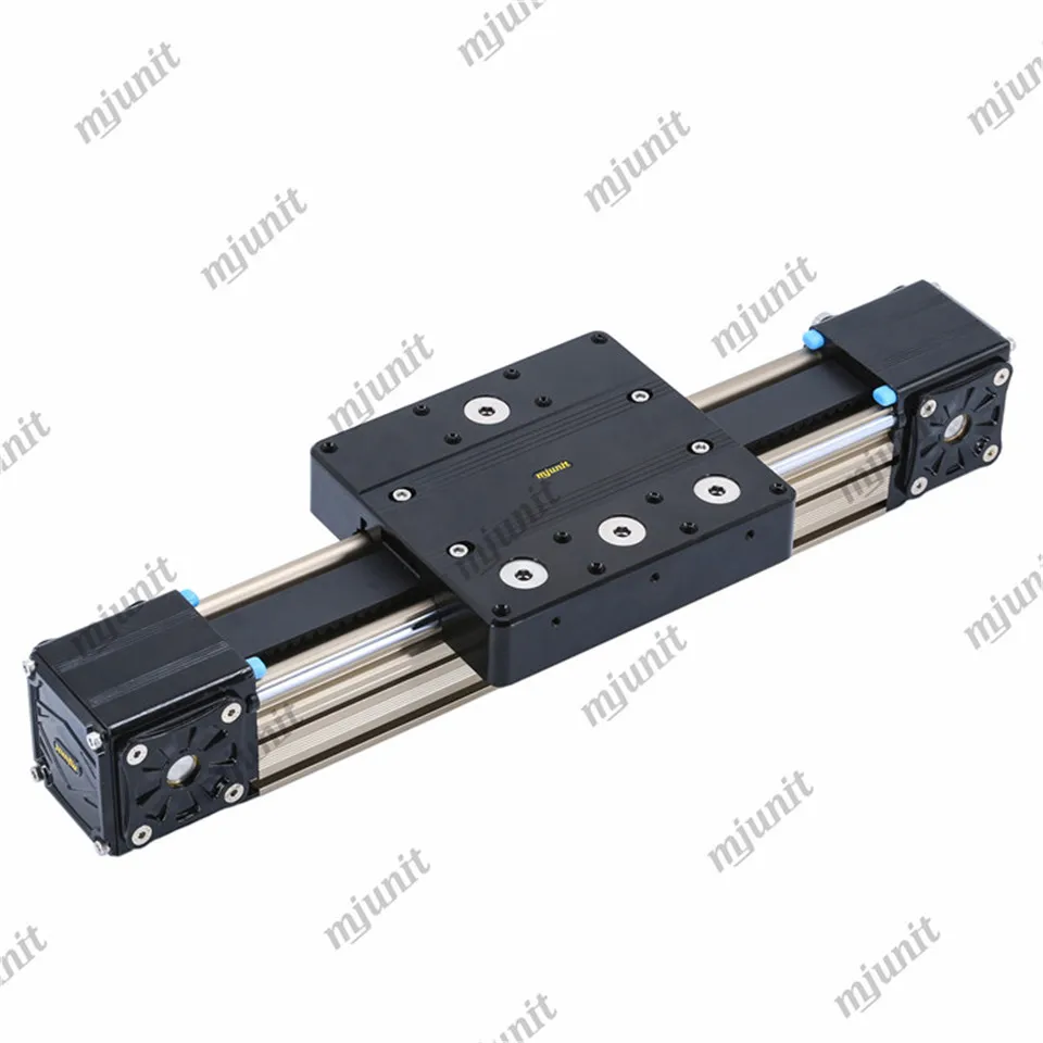 mjunit MJ80 with 2400mm stroke length Timing Pulley Reducer linear motor actuator linear rail unit low price